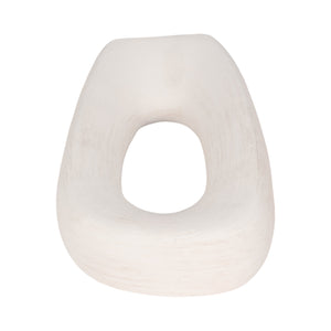 12" Tall Rough Open Cut-out Object, White