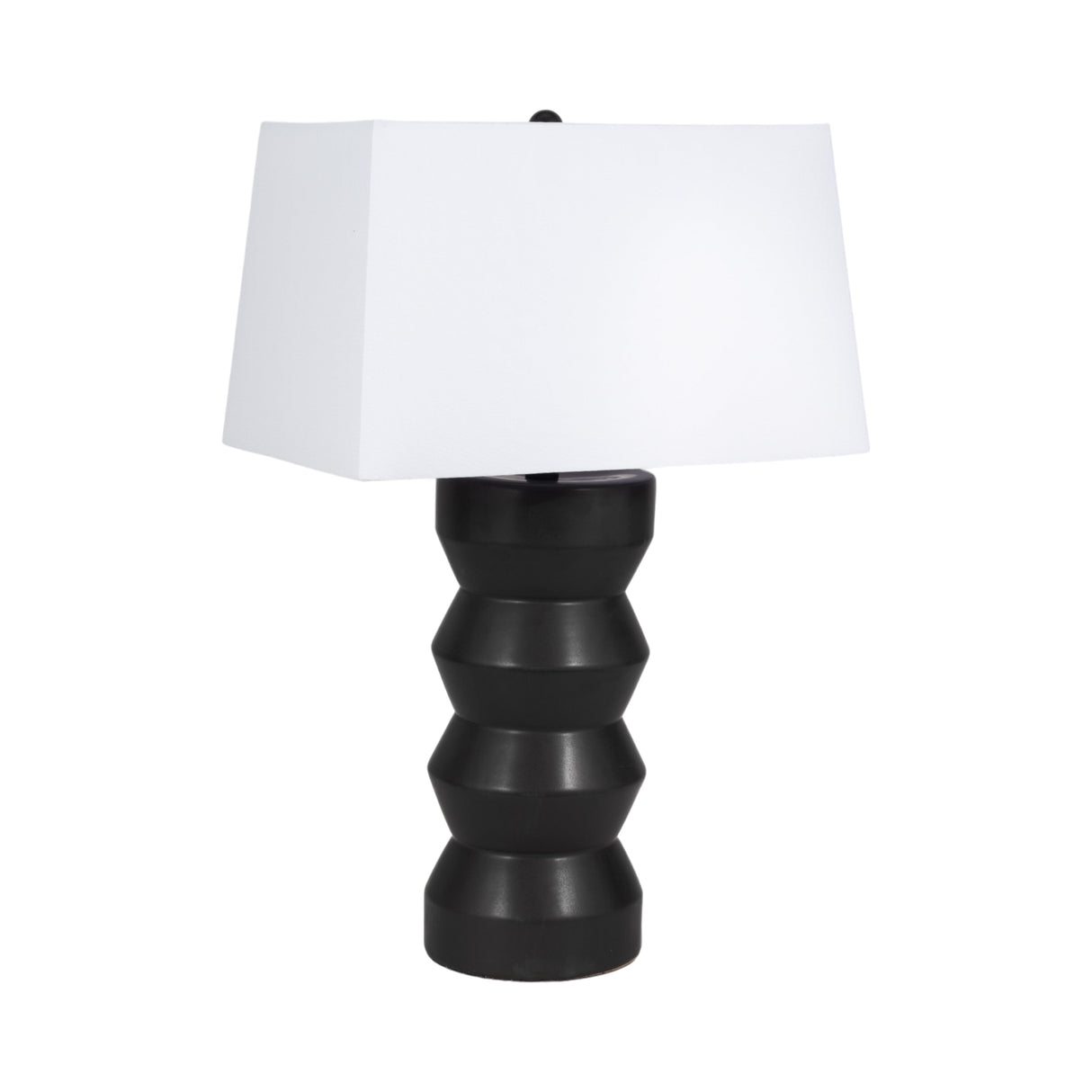 28" Totem Table Lamp, Black