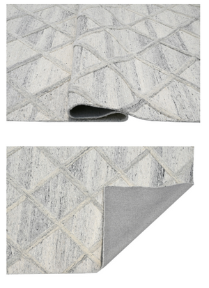 Ruda Gray and White Rug