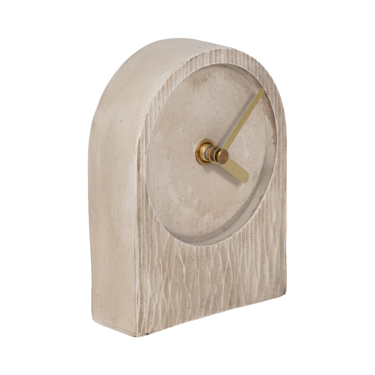 5" Arch Table Clock, Ivory