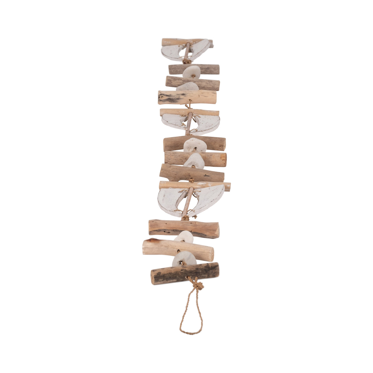 Wood, 43" Hanging Sailboats, Natural