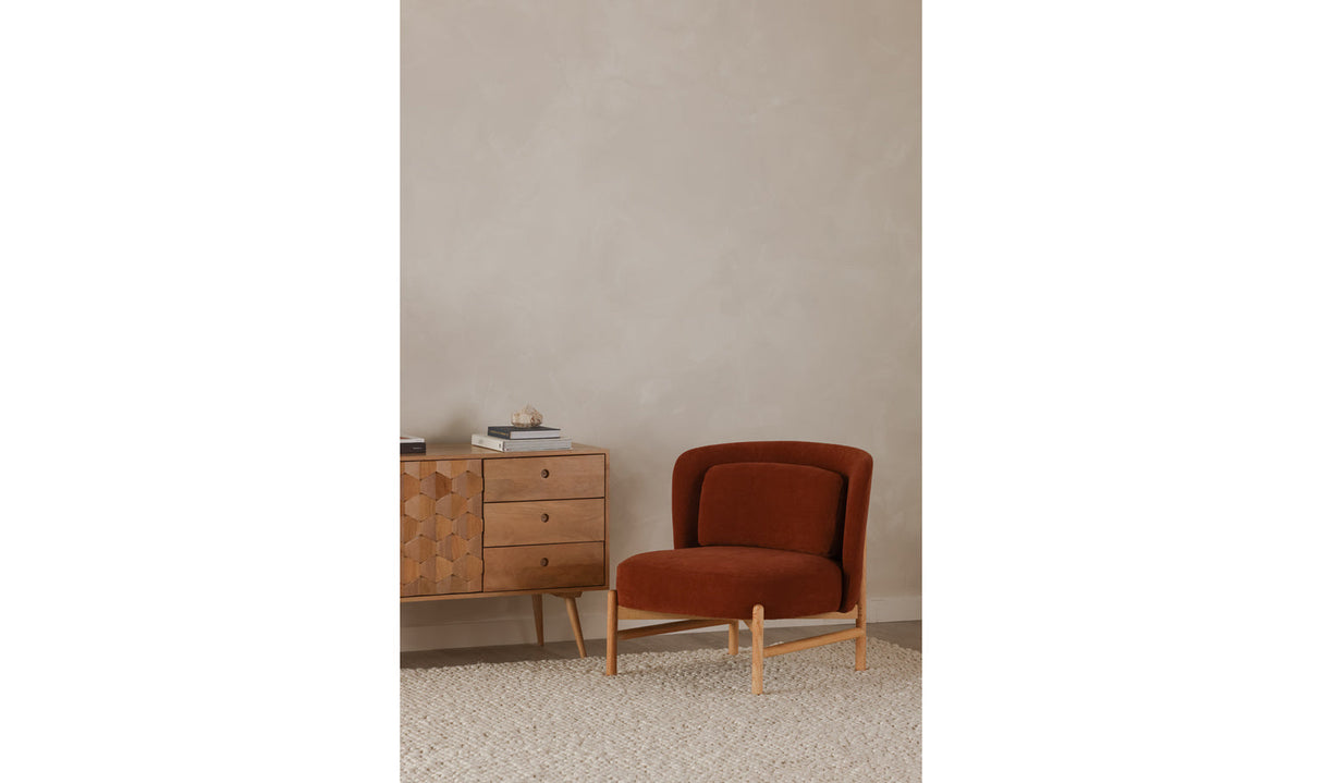 Sigge Accent Chair Burnt Auburn