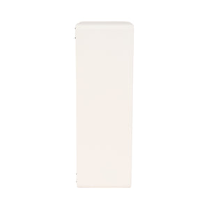 24" Rectangle Rough Finish Wall Shelf, White