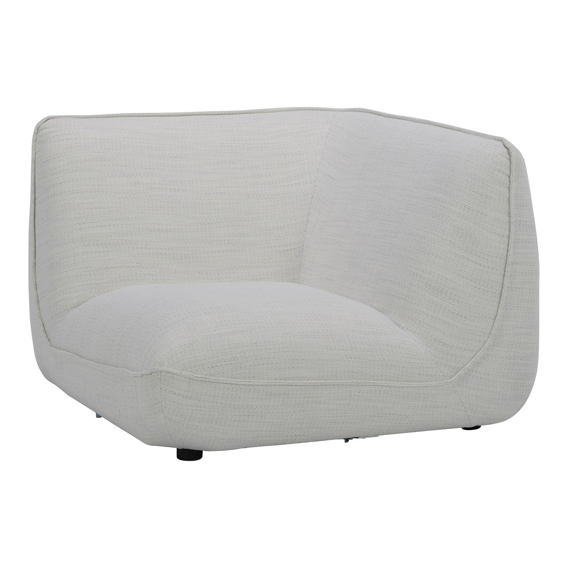 Zeppelin Corner Chair Salt Stone White