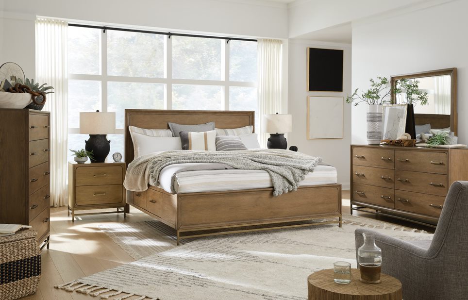 Lindon Wooden King bedroom Set