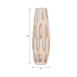 12" Reed Small Chiseled Vase