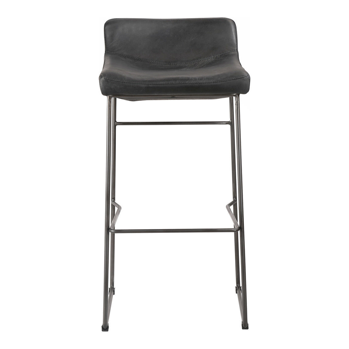 Starlet Barstool Onyx Black Leather -M2