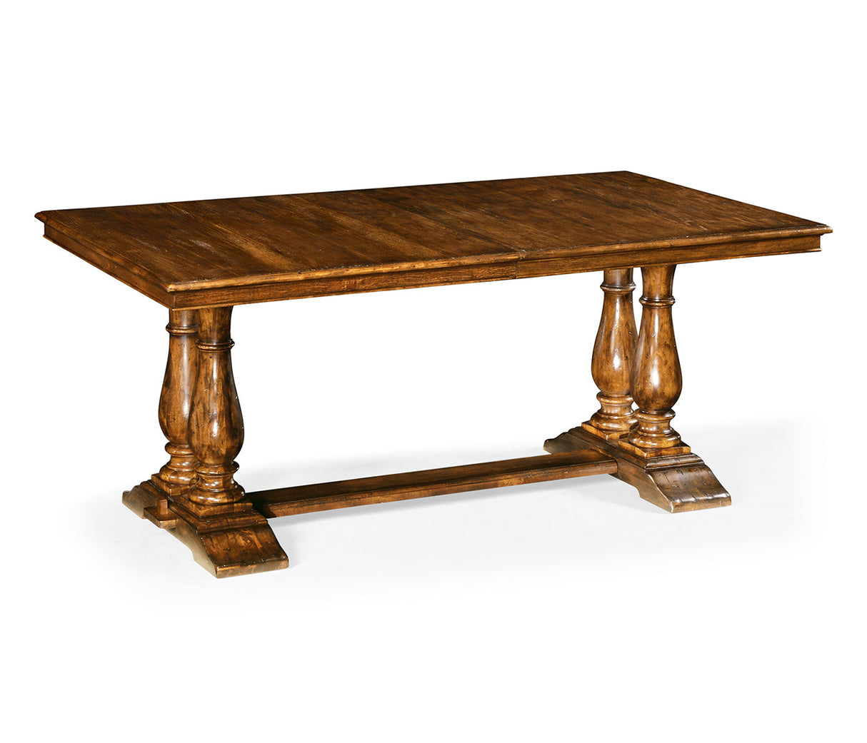 JC Edited - Casually Country Collection - 71" Country Walnut Rectangular Extending Dining Table