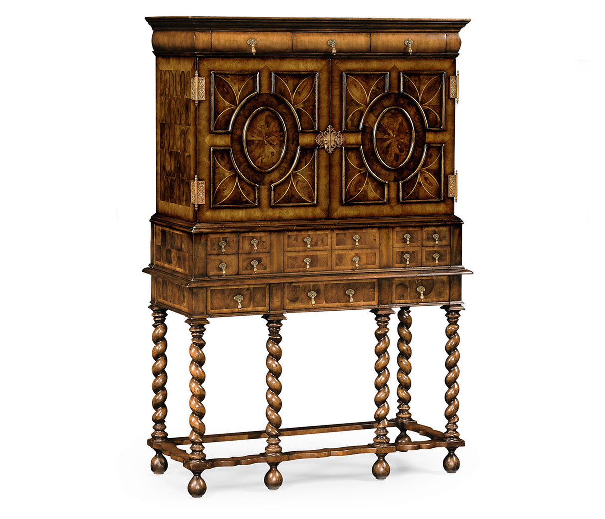 Windsor Collection - William & Mary Walnut & Oyster Secrétaire Cabinet