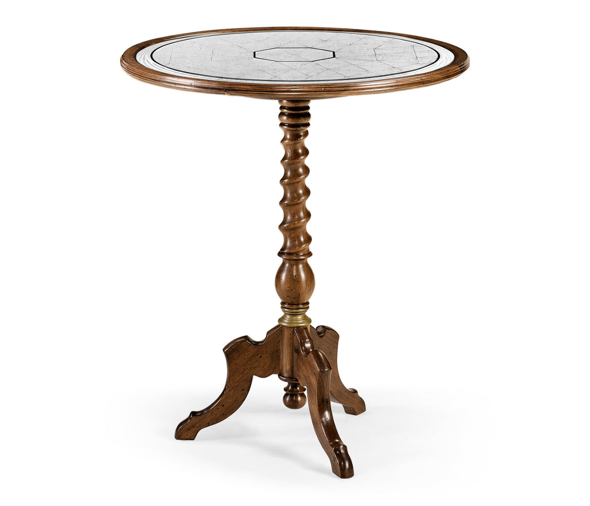 Windsor Collection - Églomisé & walnut round wine table