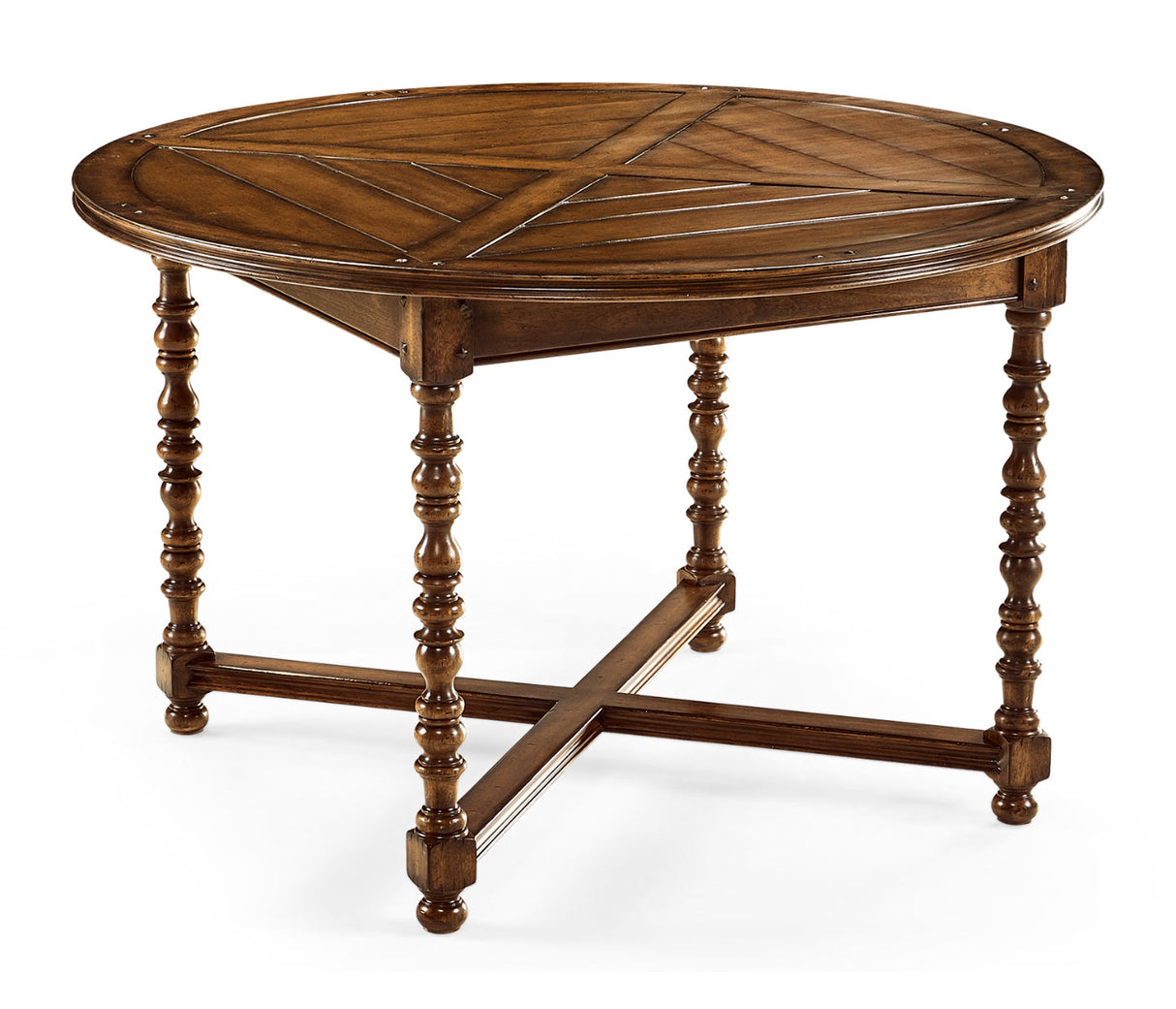 Country Farmhouse Collection - 48" Round parquet breakfast table