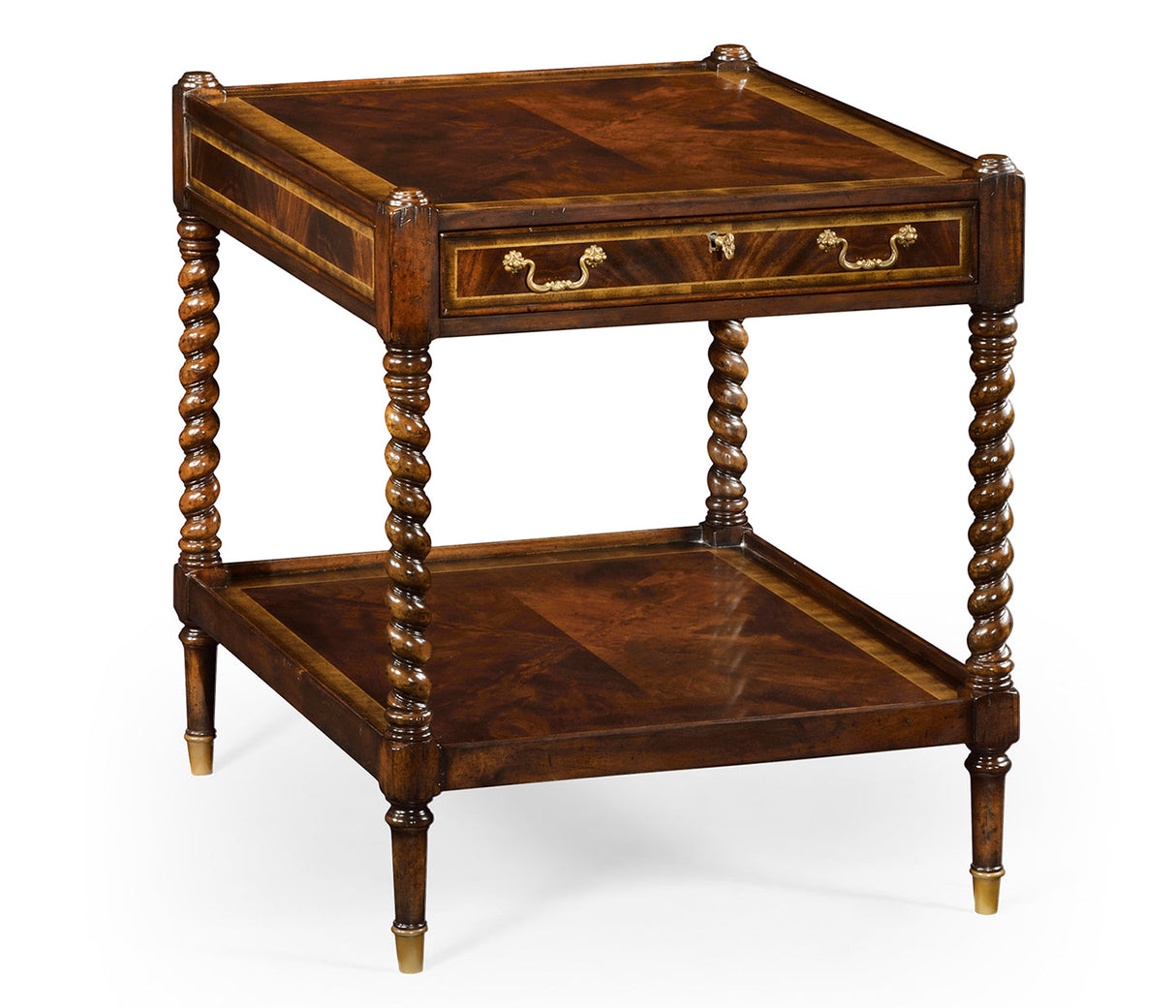 Buckingham Collection - Regency Style Square Side Table (Mahogany)