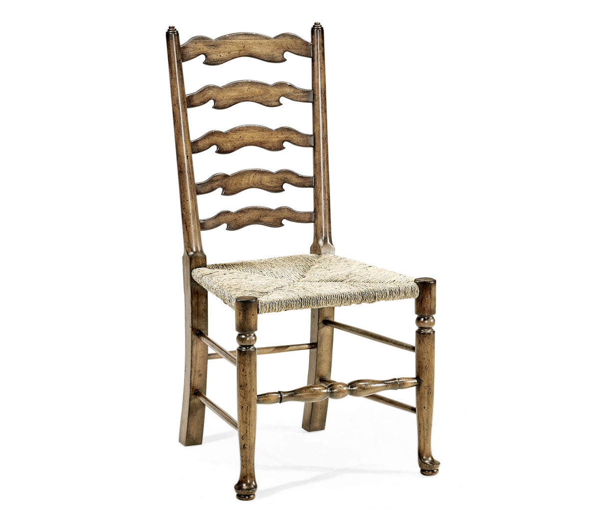 JC Edited - Casually Country Collection - Casual Ladderback Medium Driftwood Dining Side Chair