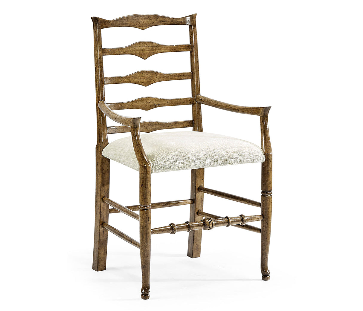 JC Edited - Casually Country Collection - Casual Triangular Ladderback Arm Chair