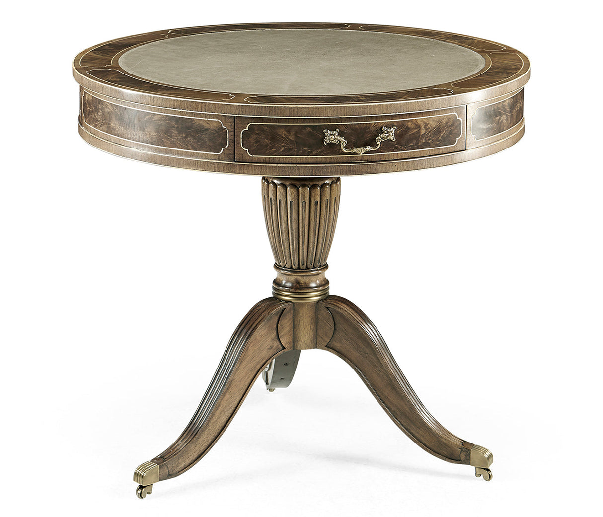 Buckingham Collection - Bleached Mahogany Drum Table