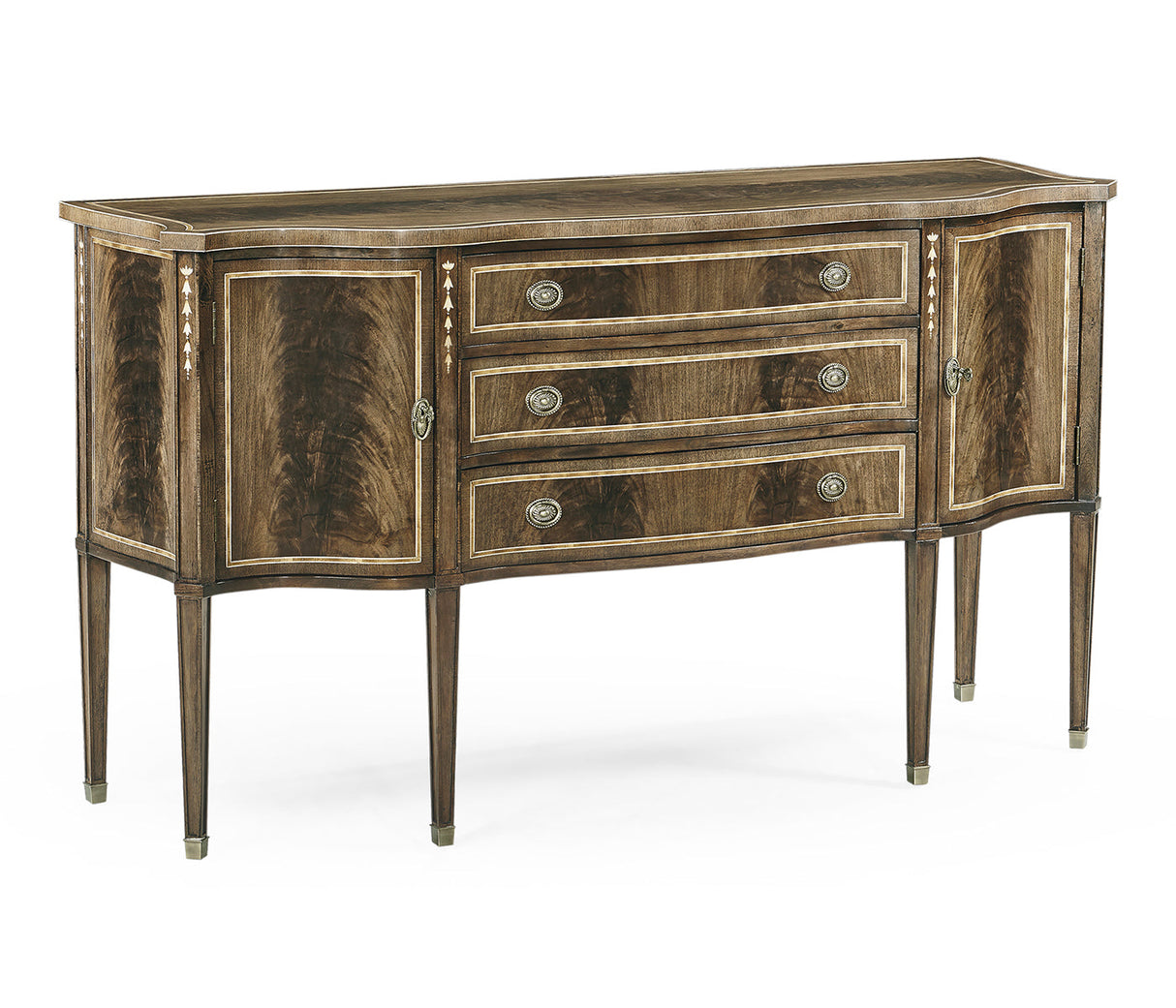 Buckingham Collection - Buckingham Bleached Mahogany Breakfront Sideboard