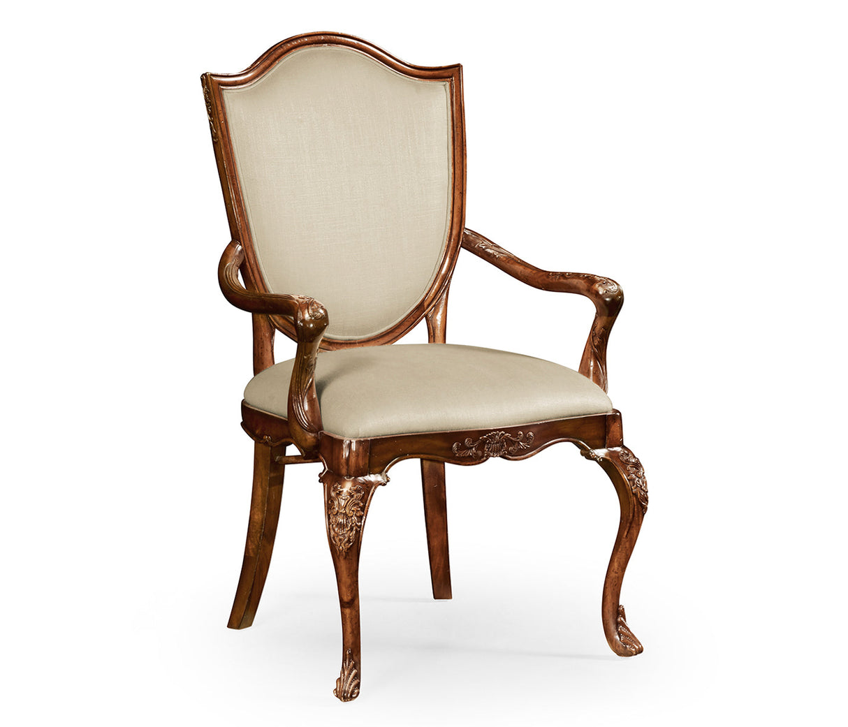 Buckingham Collection - Shield Back Mahogany Arm Chair