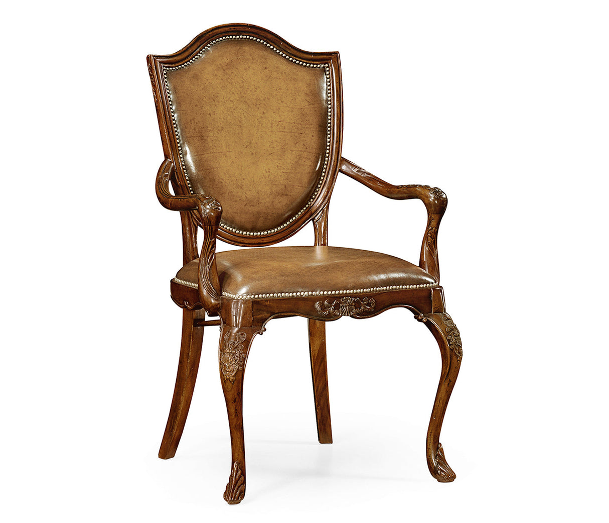 Buckingham Collection - Shield Back Mahogany Arm Chair