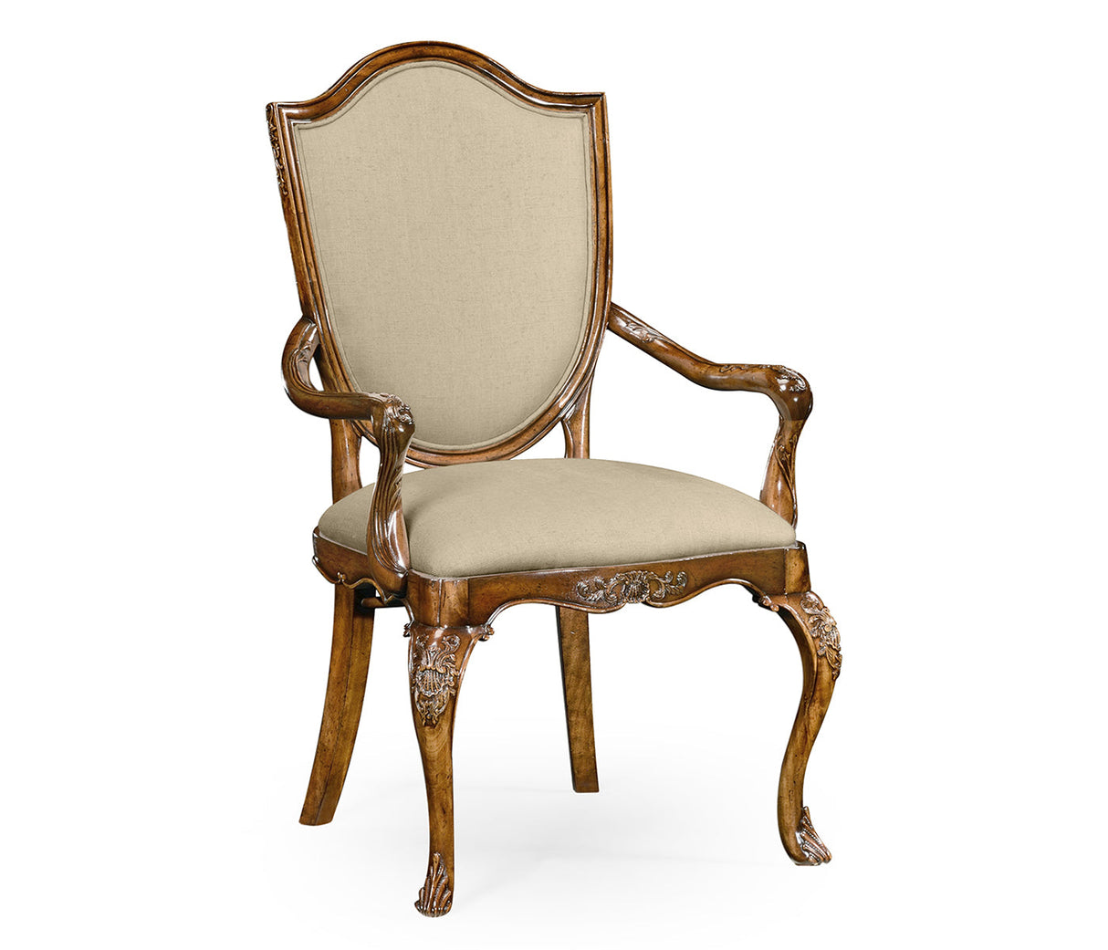 Versailles Collection - Shield Back Satinwood Arm Chair