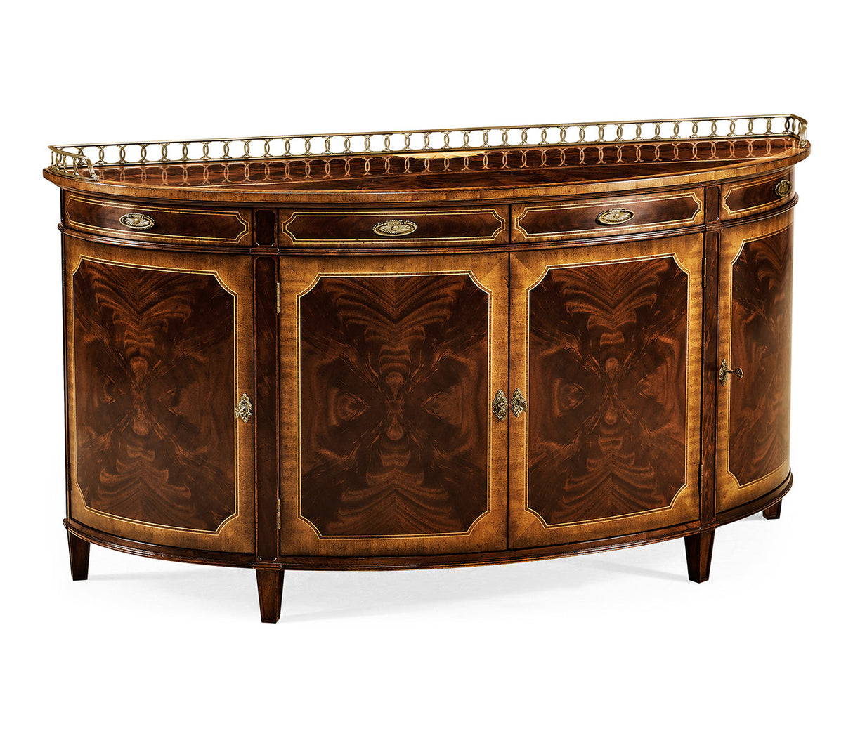 Buckingham Collection - Large Mahogany Demilune Sideboard