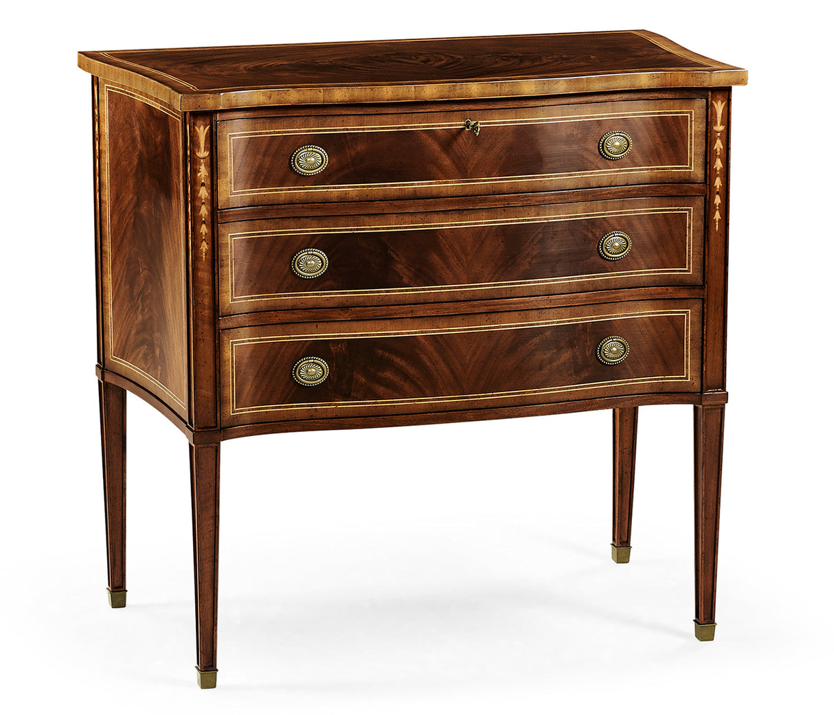 Buckingham Collection - Mahogany Chest of Drawers with Raised Base