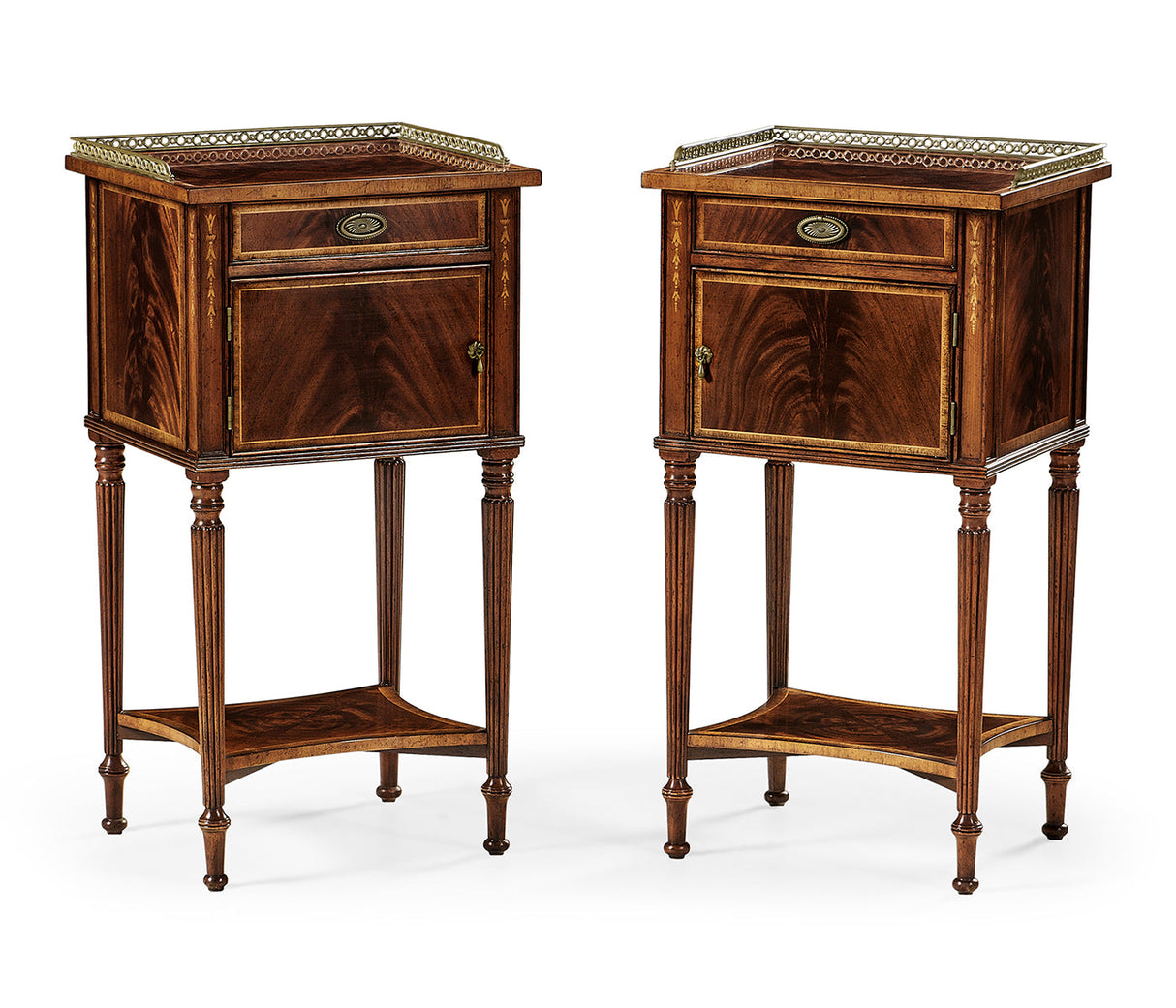 Buckingham Collection - Pair of Mahogany Bedside Cabinets