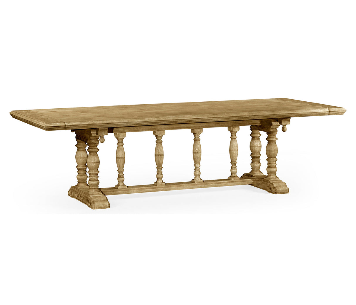 Sherwood Oak Collection - Elizabethan Style Natural Oak Dining Table