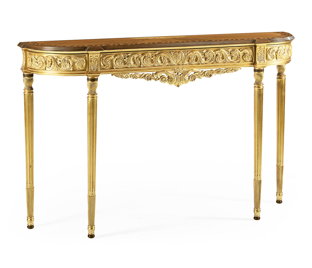 Versailles Collection - Louis IV style narrow gilded console