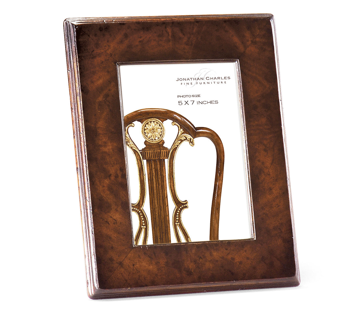 Buckingham Collection - 5" x 7" Stepped Mahogany Picture Frame