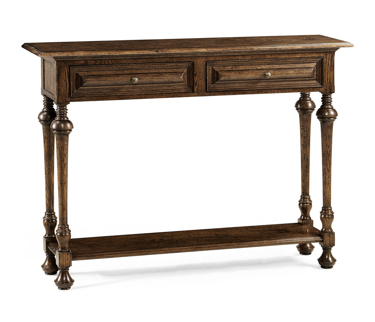 Sherwood Oak Collection - Small Elizabethan Style Dark Oak Console