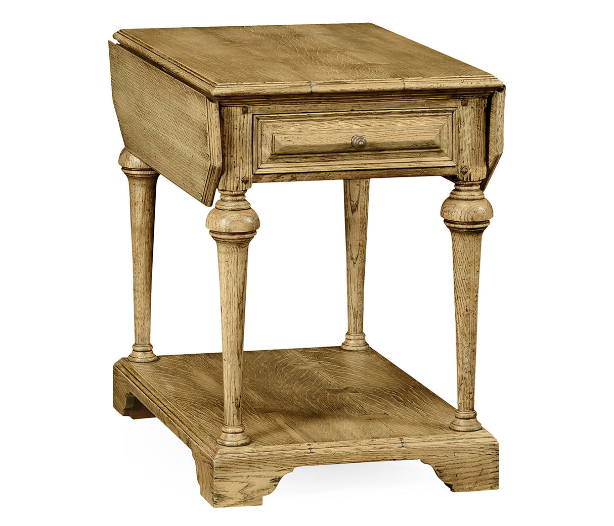 Sherwood Oak Collection - Elizabethan Style Natural Oak Pembroke Table