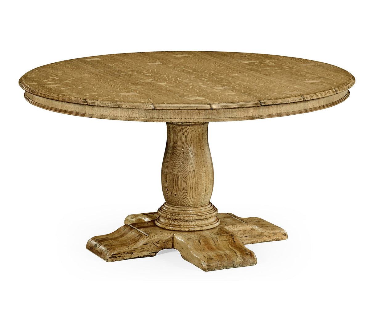 Sherwood Oak Collection - 54" Extending Natural Oak Country Table