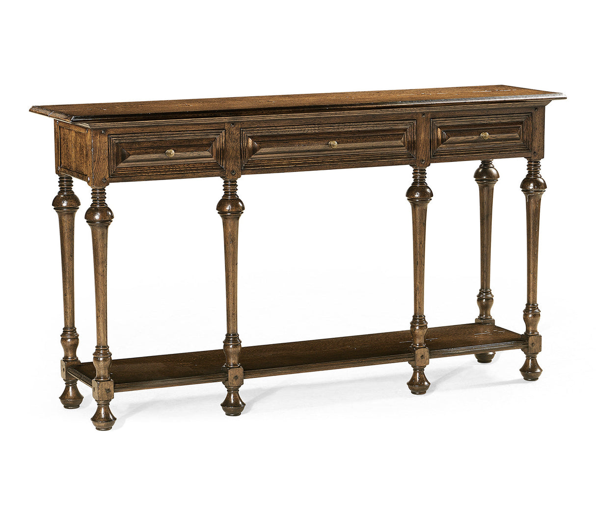 Sherwood Oak Collection - Large Elizabethan Style Dark Oak Console