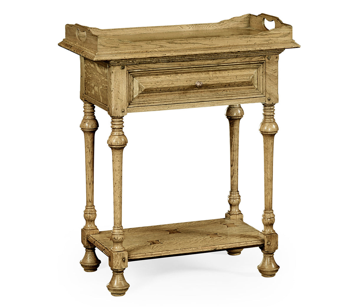 Sherwood Oak Collection - Elizabethan Style Natural Oak Tray Table