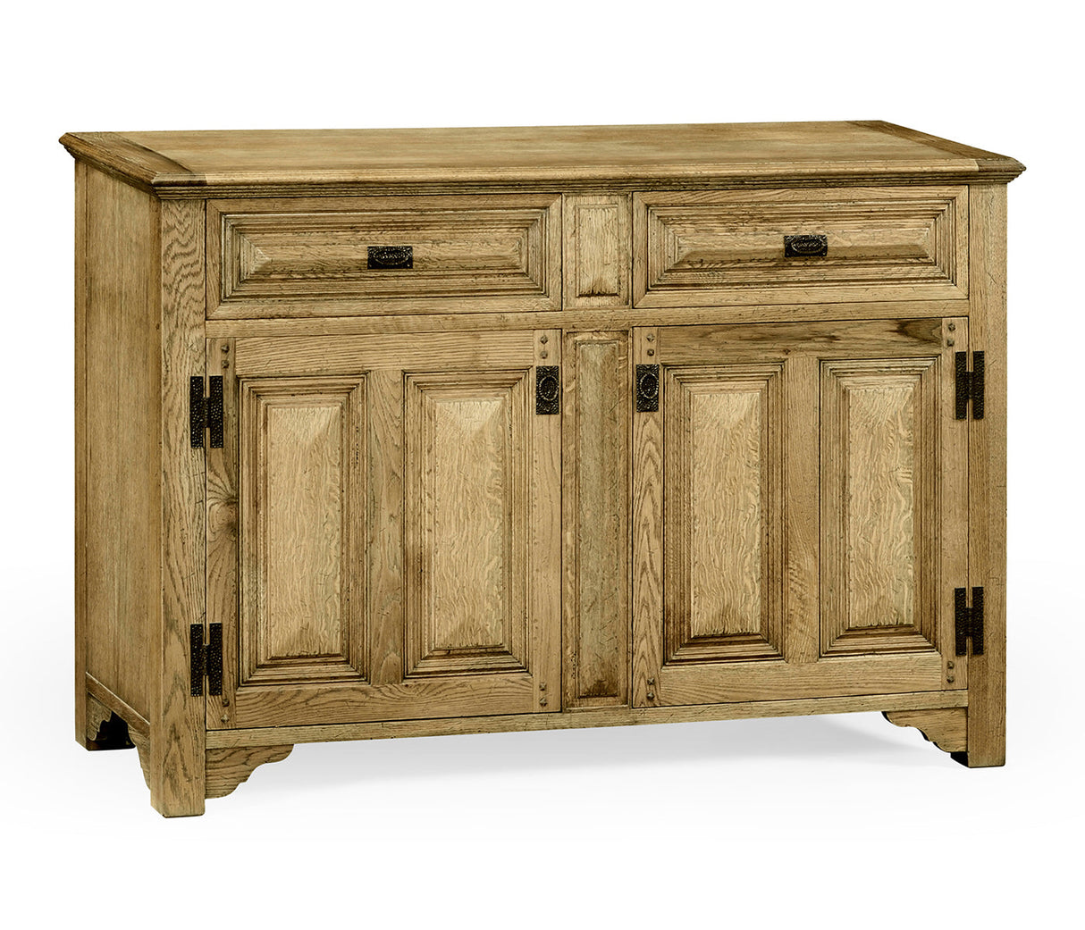 Sherwood Oak Collection - "Tudorbethan" Natural Oak Side Cabinet