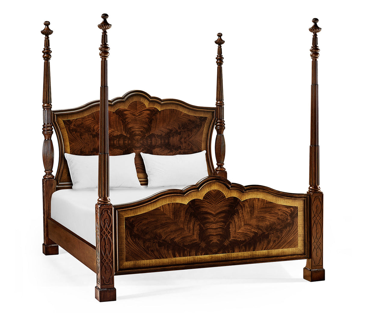 Buckingham Collection - Four Poster Mahogany US King Bed