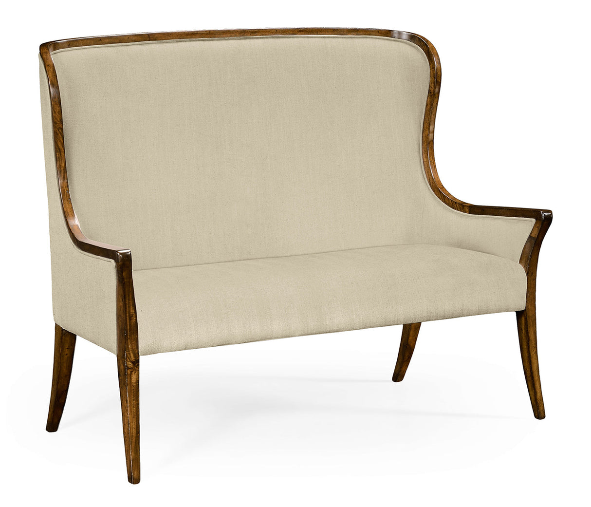 Windsor Collection - High Curved Back Upholstered Settee