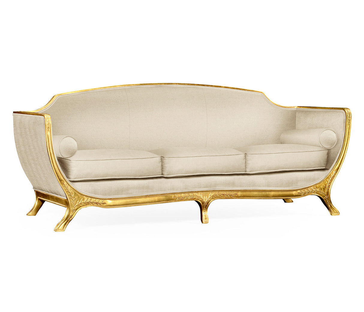 Versailles Collection - Empire Style Sofa with Gold Leaf