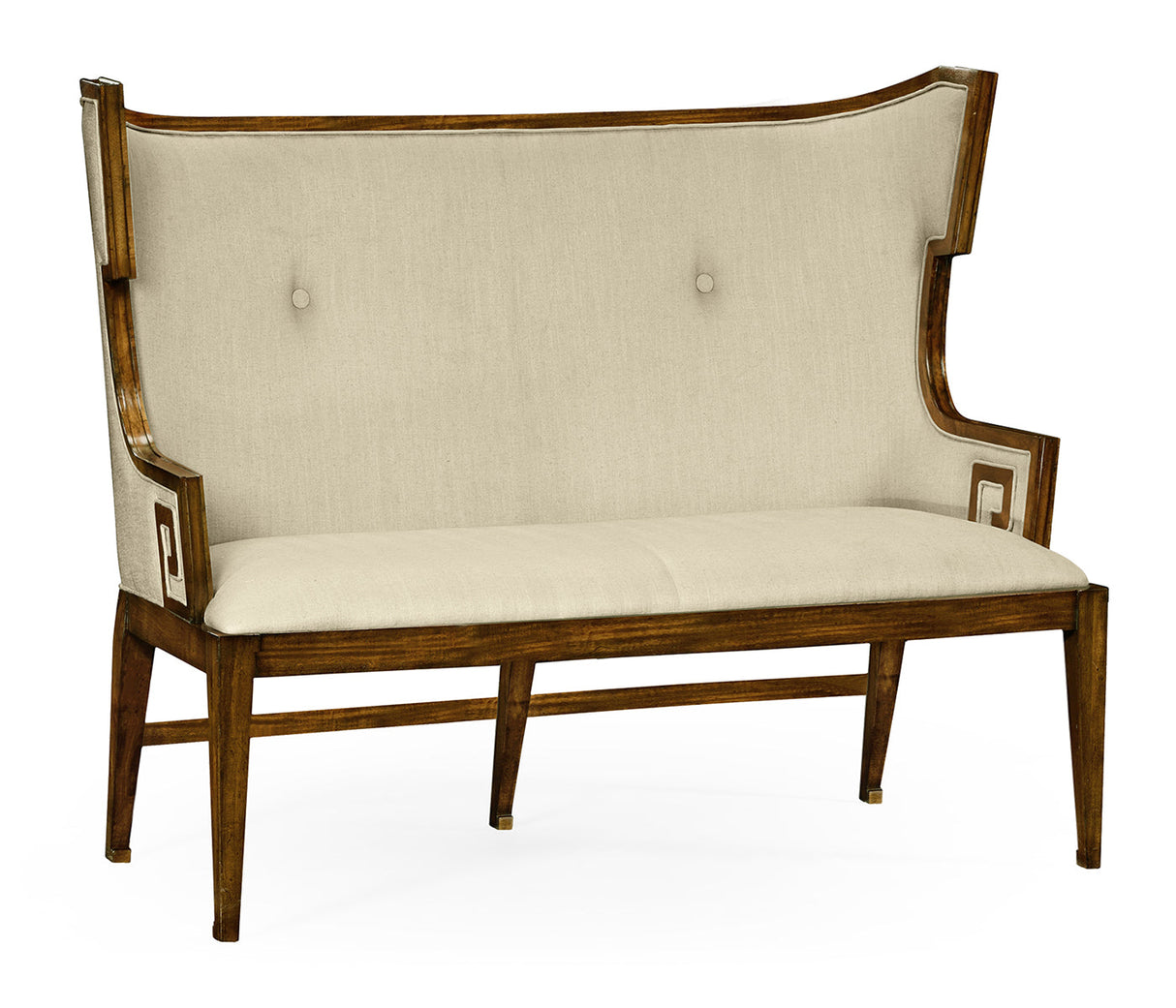 Windsor Collection - Greek Key Design Walnut Biedermeier Settee