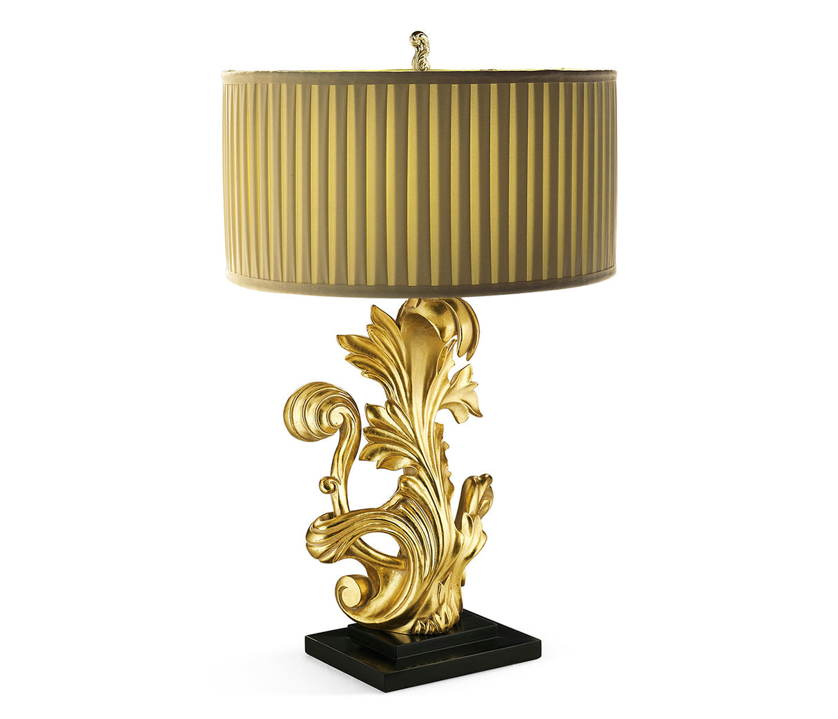 Versailles Collection - Gold-leaf gilded carved table lamp