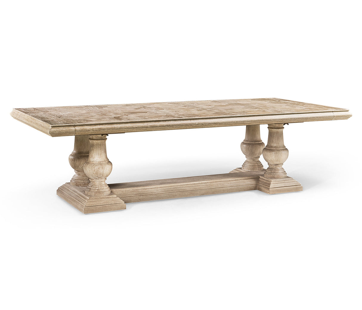 JC Edited - Artisan Collection - 110" Limed Acacia Extending Dining Table