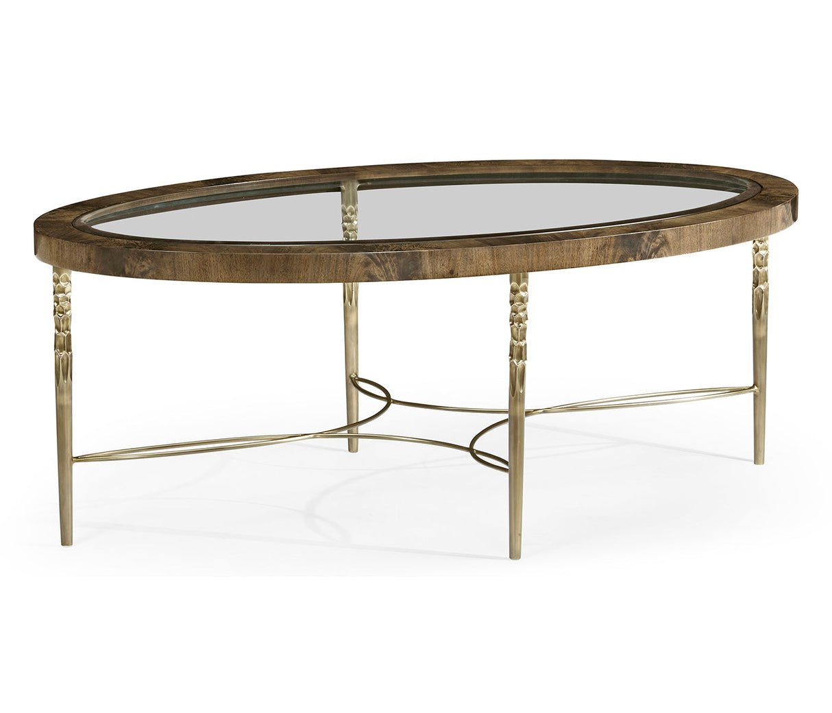 Buckingham Collection - Oval Buckingham Mahogany Cocktail Table