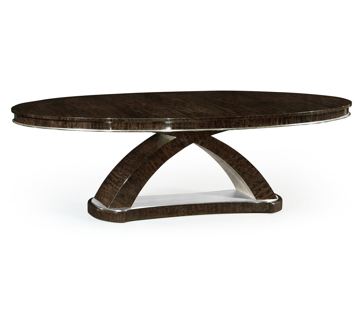 JC Modern - Belgravia Collection - 96" Black Eucalyptus Oval Dining Table