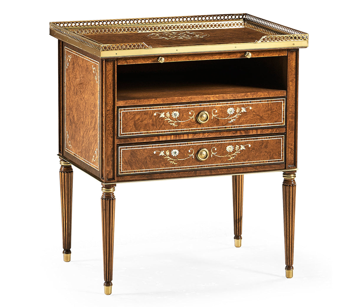 Duchess Collection - Burl & Mother of Pearl Nightstand