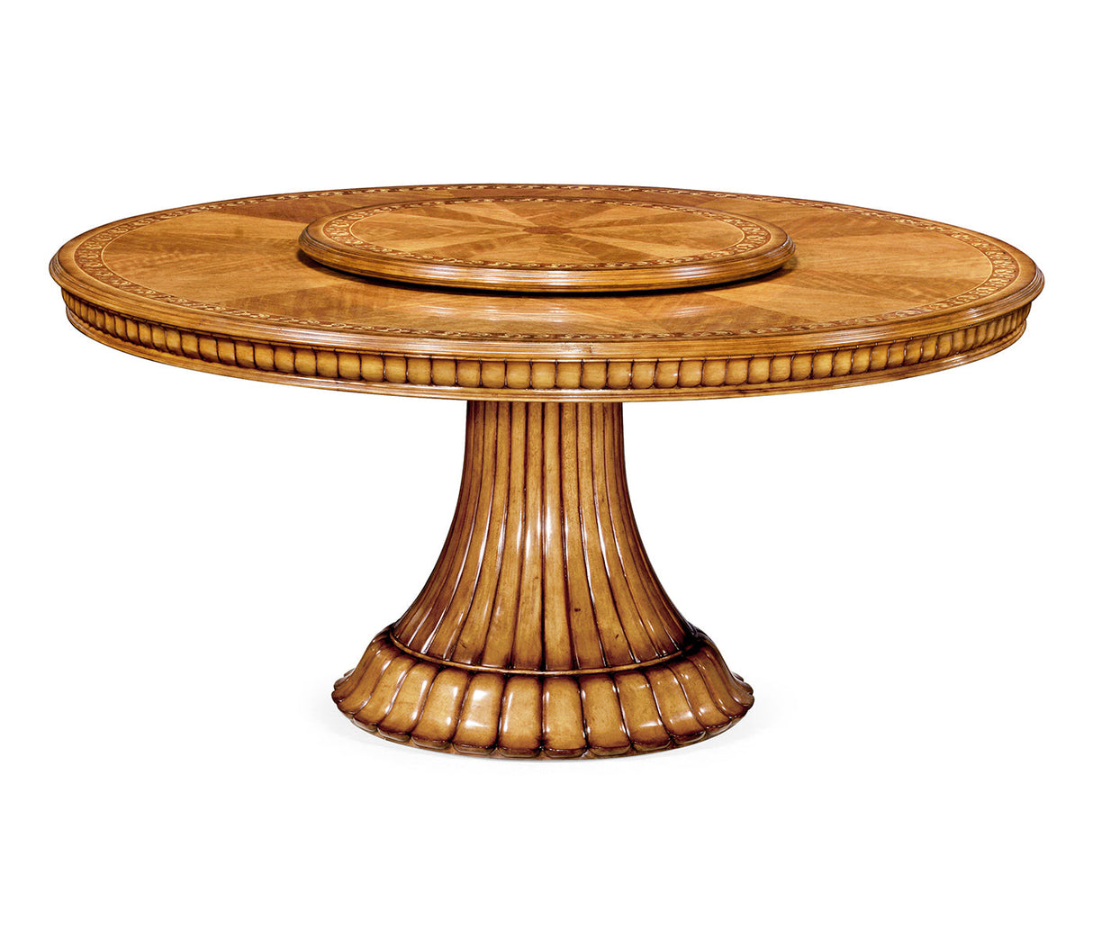 Versailles Collection - 63" Round dining table with lazy susan