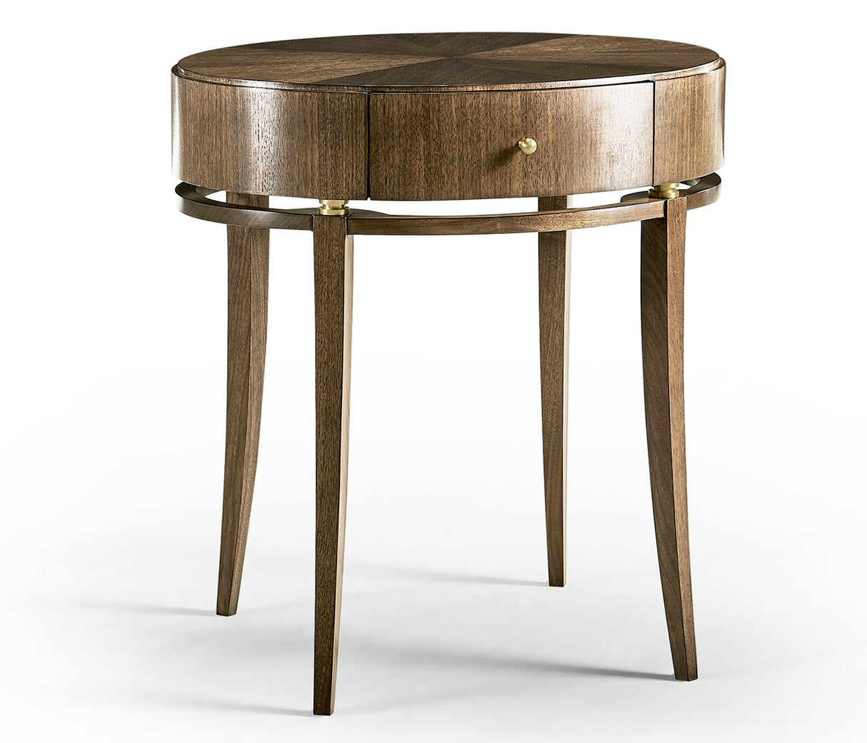 Berkley Collection - Berkley Oval Walnut Bedside Table