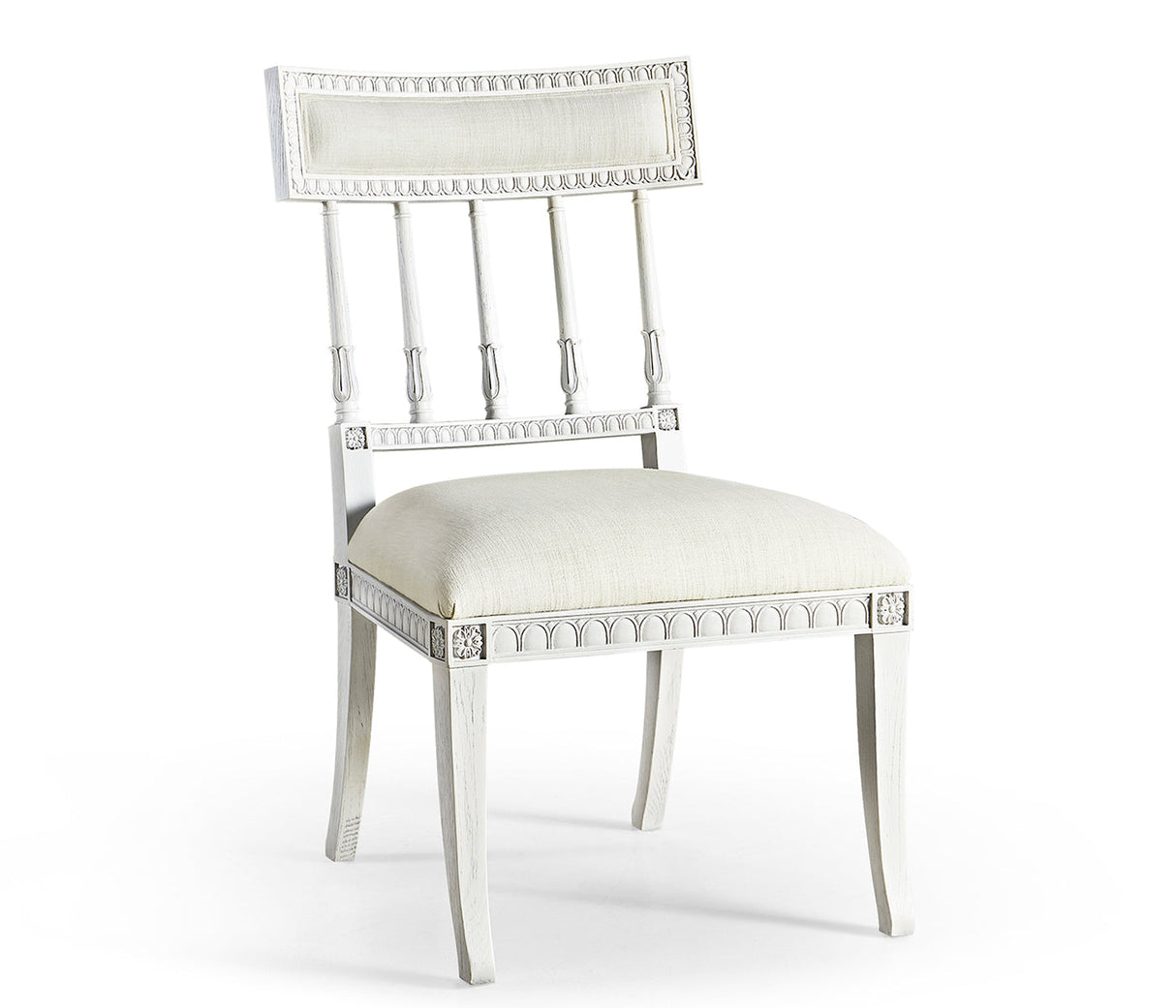 White - Altocumulus Klismos Side Chair