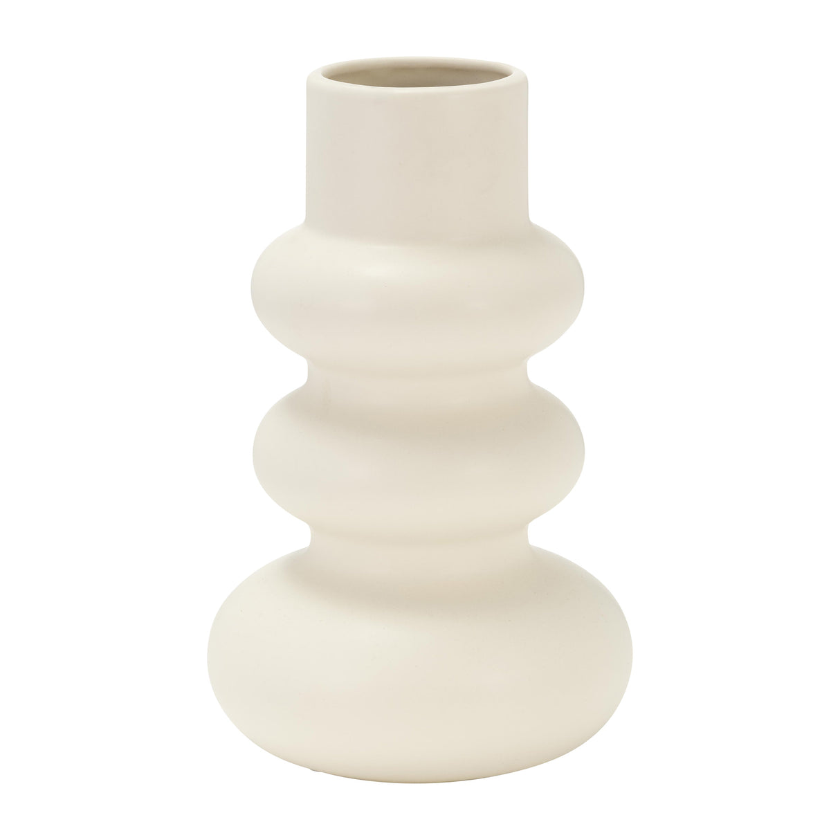 DOL, 10"H STACKED SPHERES, COTTON