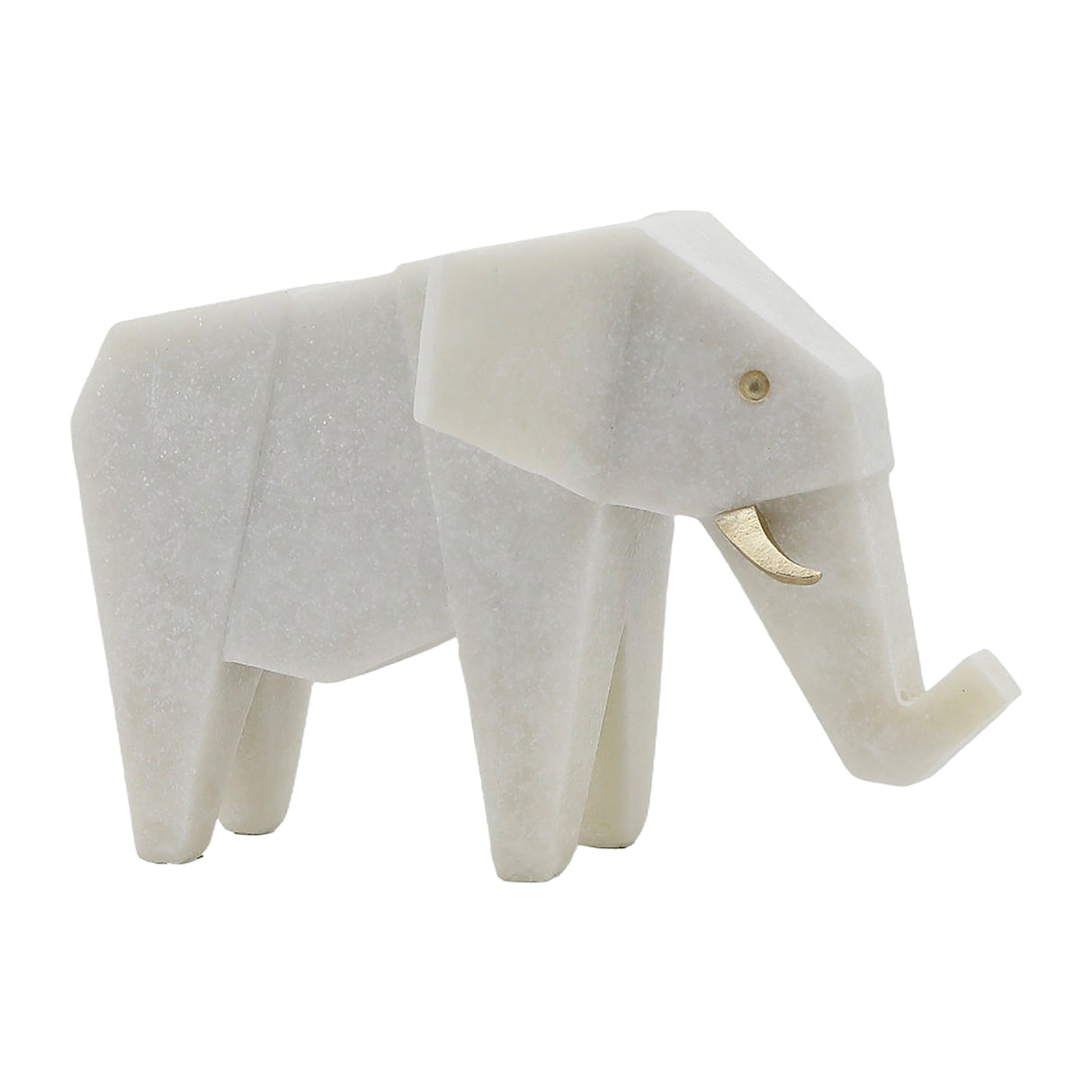 11" ANDORA ELEPHANT STATUARY, WHITE