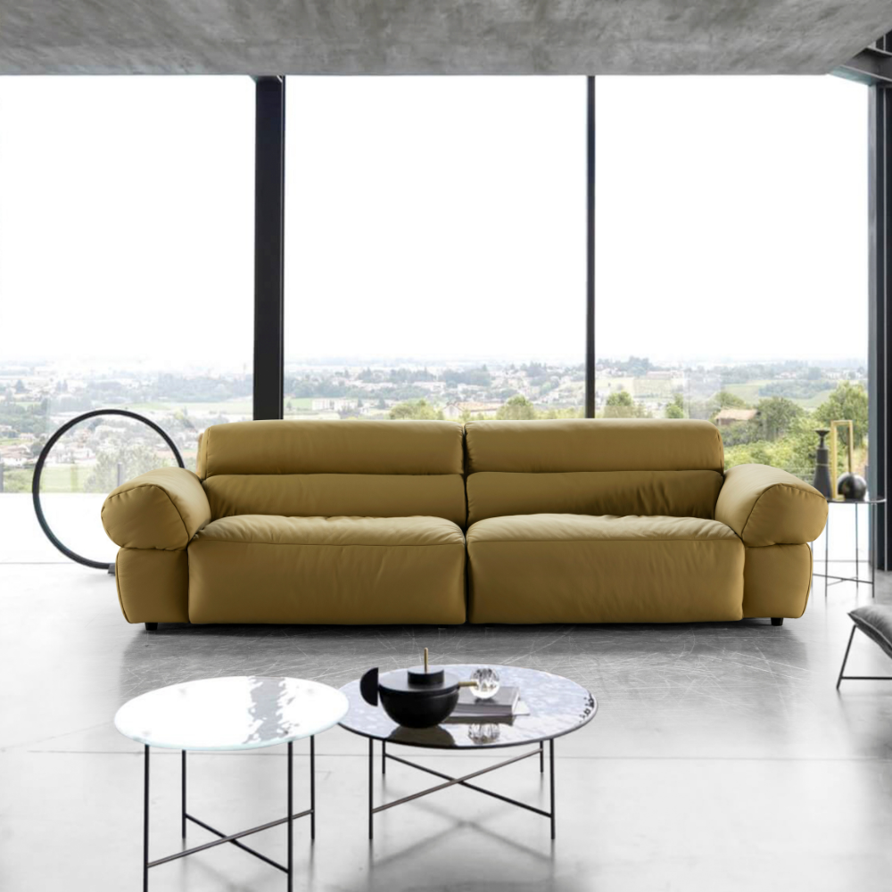 Mishael Yellow Sofa